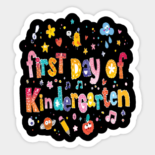 First day of kindergarten Sticker